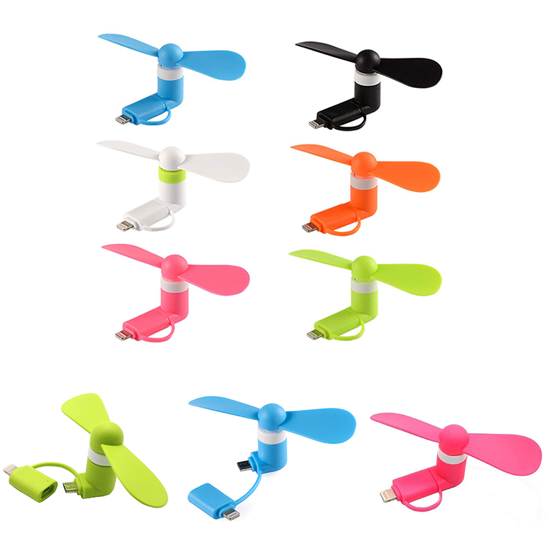 Mini USB Mobile Fan 2 In One 2