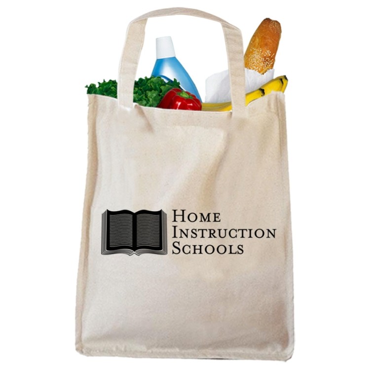 Canvas Book Bag, custom tote bag with logo imprint 10