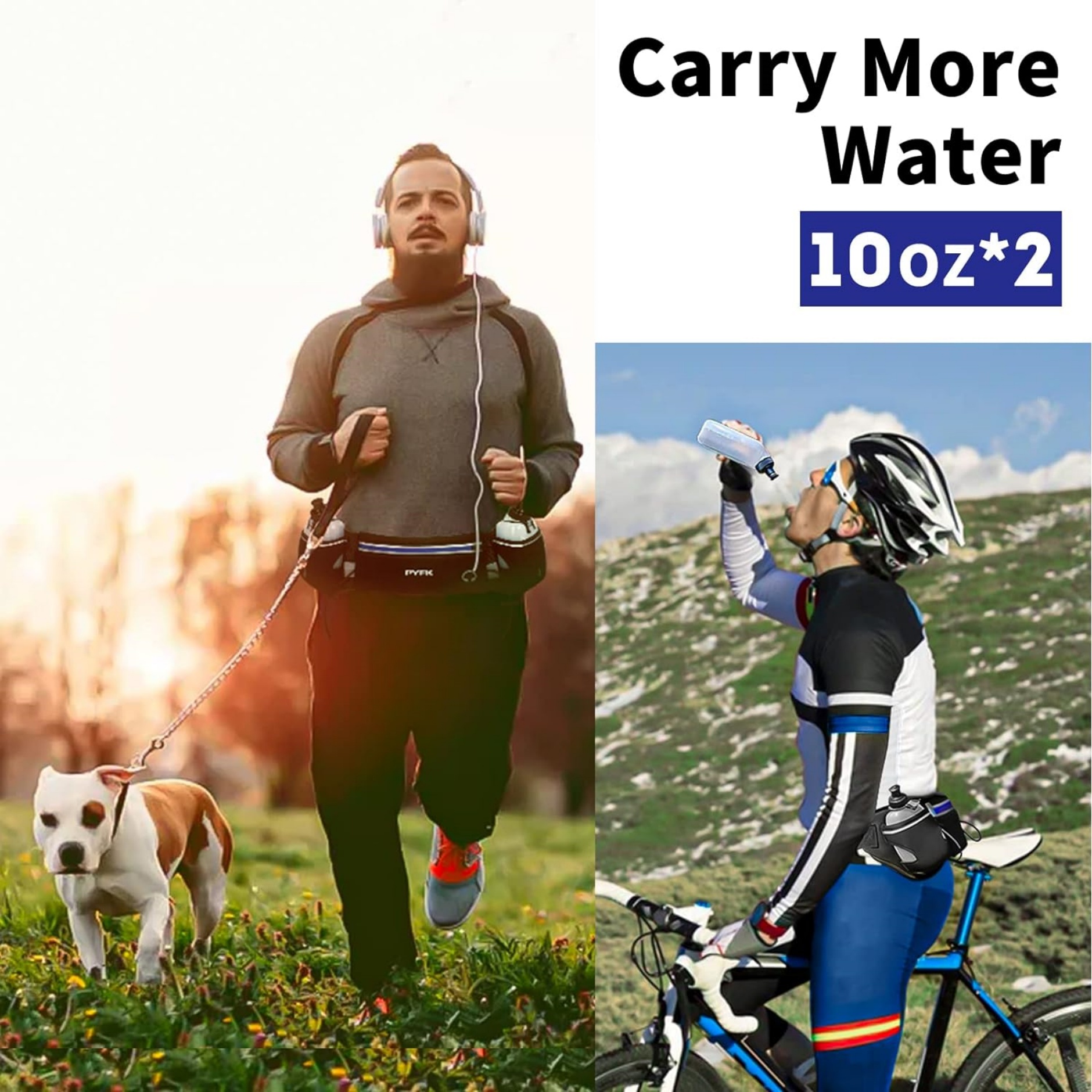Running Belt with Water Bottles 2