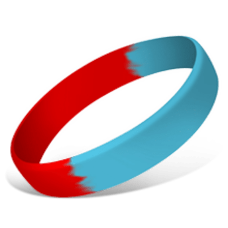 1 Inch Full Color Printed Wristbands 216