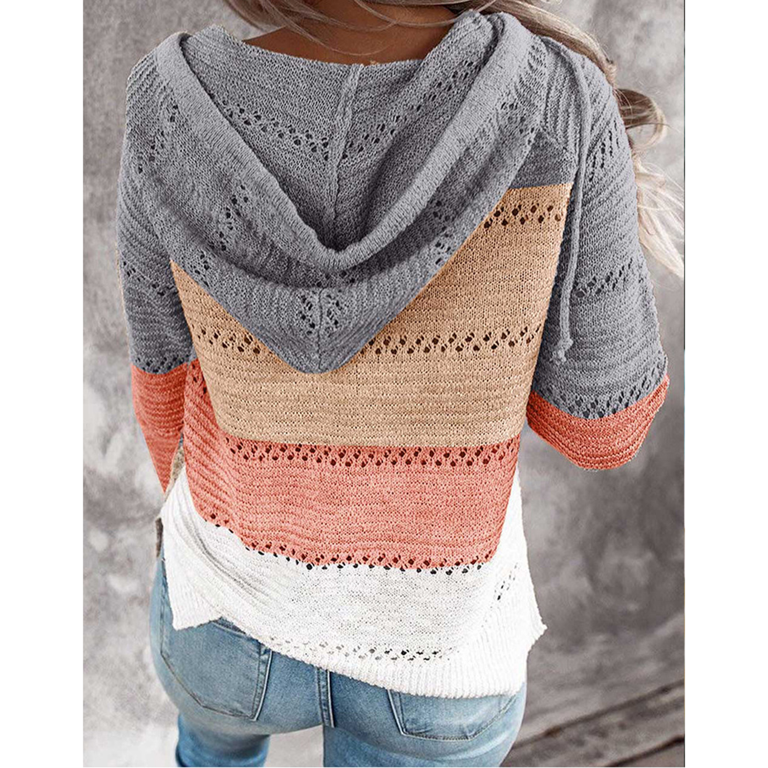Womens Casual Long Sleeve Zip Up Hooded Sweatshirts 8