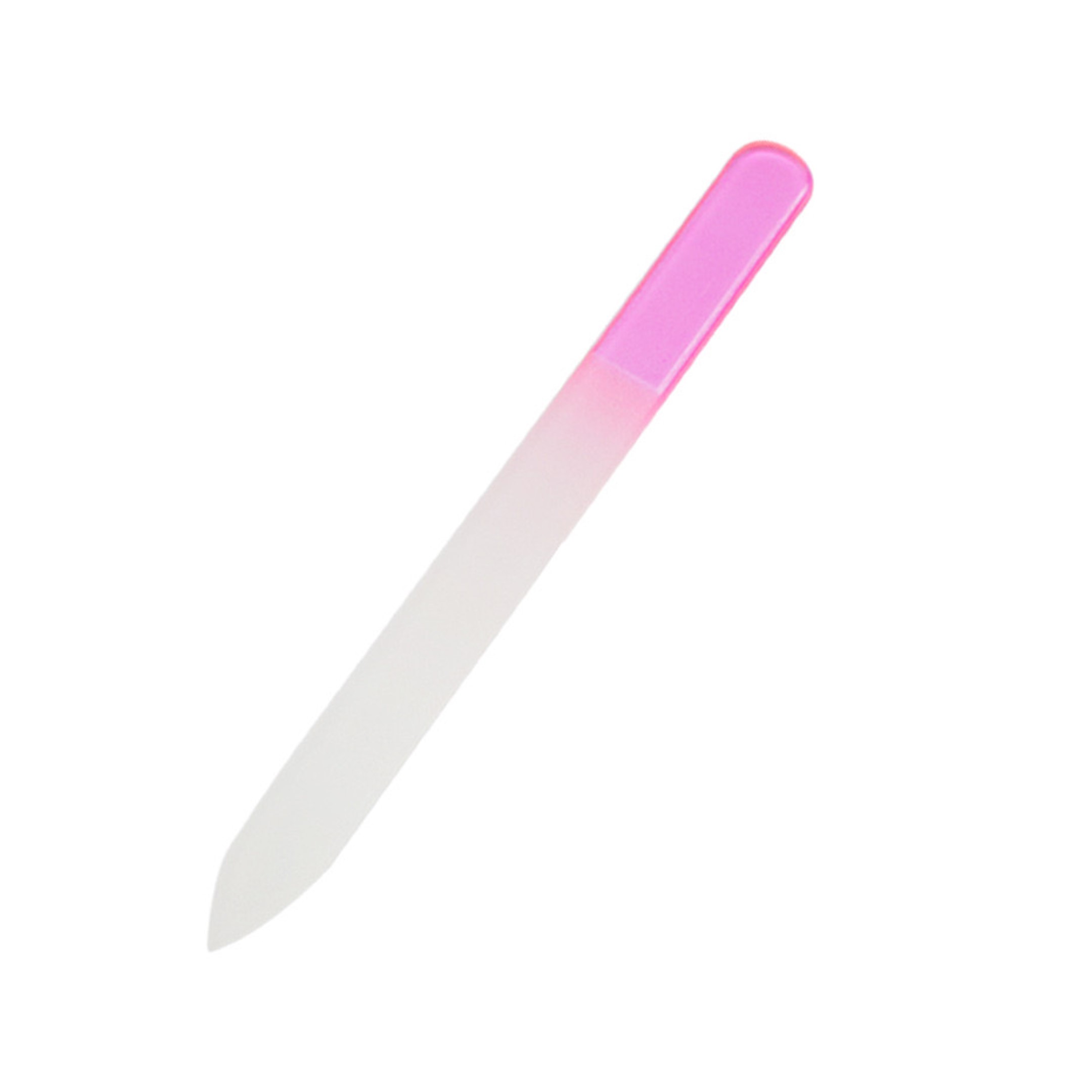 5 1/2" Premium Tempered Glass Nail File in Clear Sleeve 8