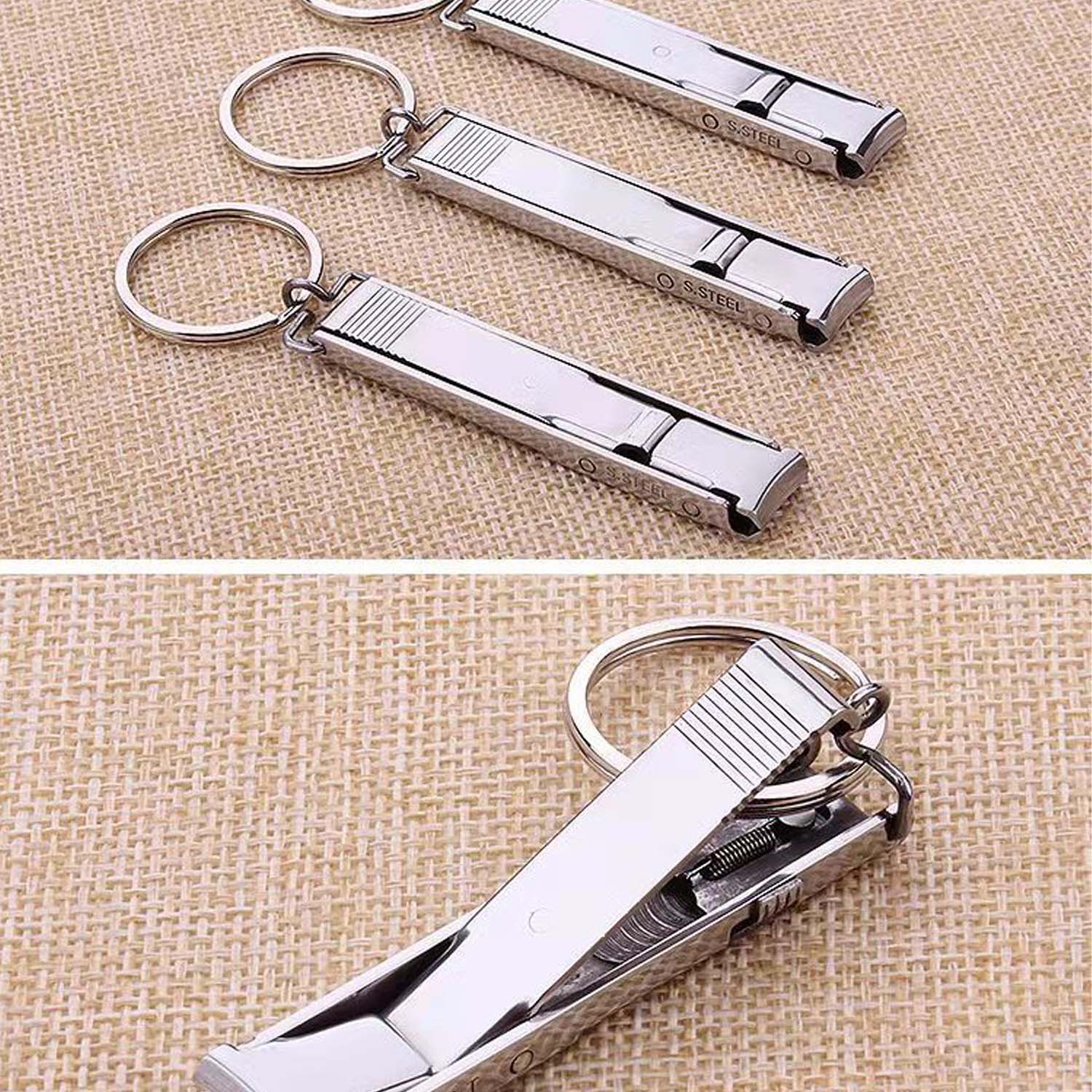 Compact Foldable Stainless Steel Fingernail clipper 2