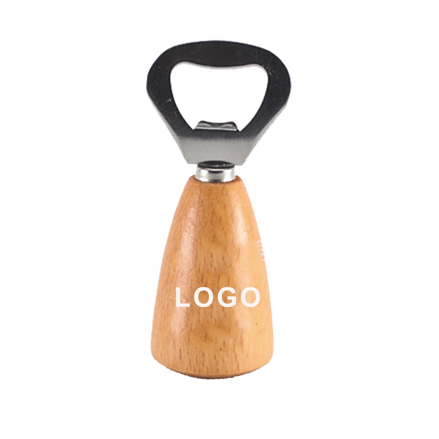 Wooden Handle Stainless Steel Bottle Opener 2
