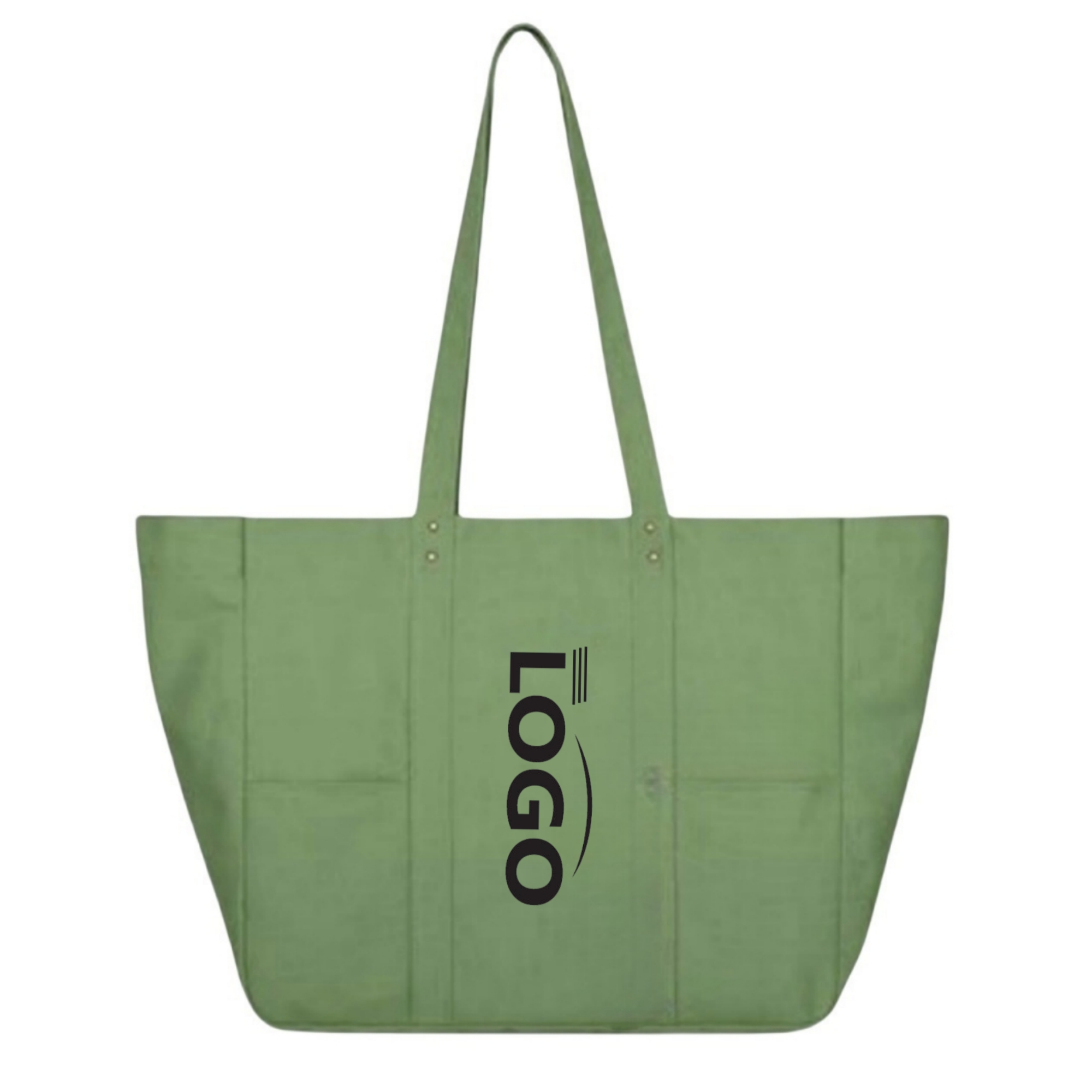 Extra Large Cotton Shoulder Tote Bag, custom tote bag with logo imprint 2