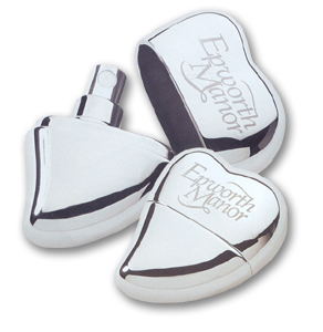 *CLOSEOUT* Millennium Series Silver Heart Shaped Atomizer