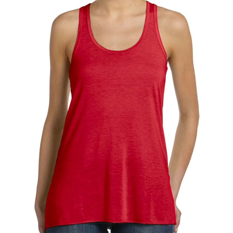 Bella Ladies Flowy Racerback Tank 8