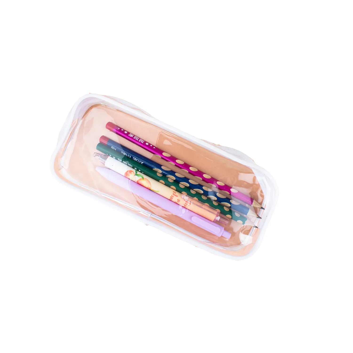 PVC Zipper Pencil Bag Exam Pen Pouch Case 9