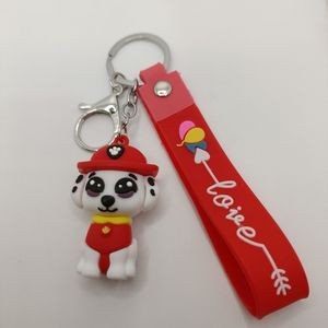 Adorable Pet Dog Puppet PVC Keychain Ring 19