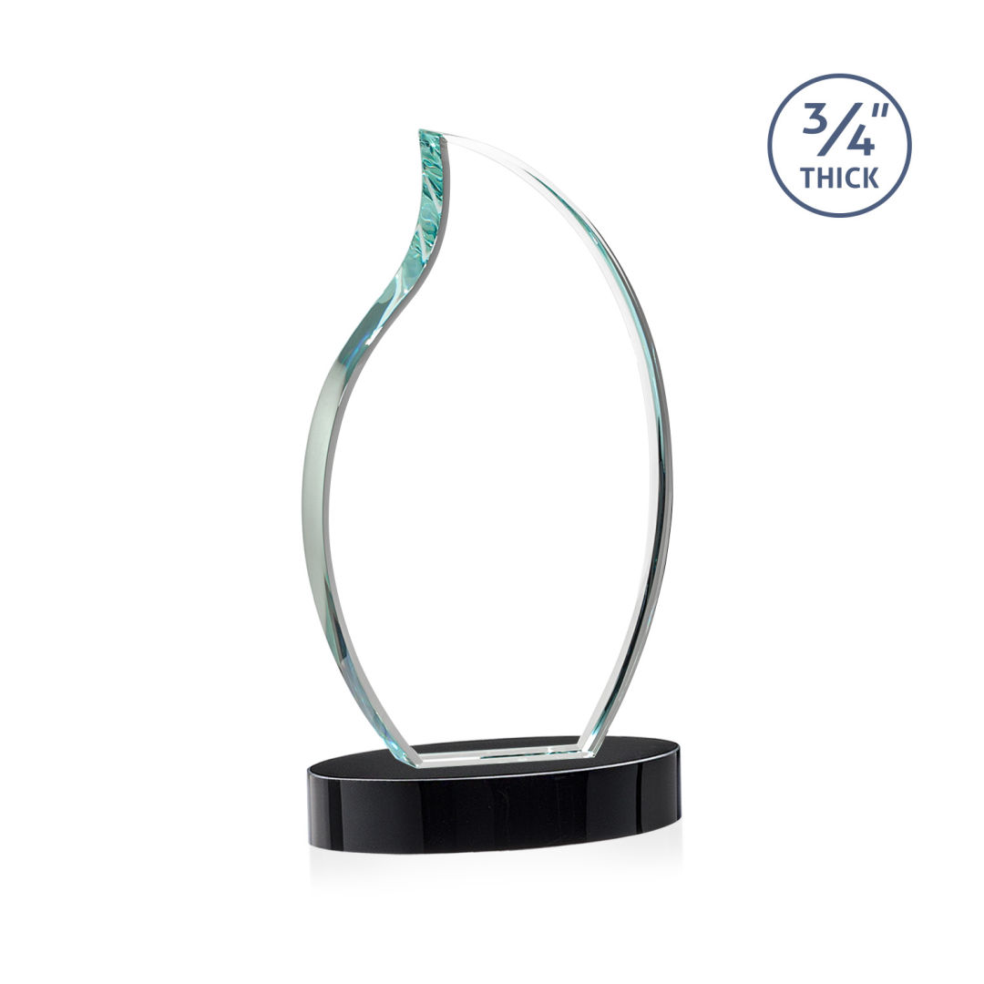Croydon Flame Award on Alberton Base - Black 3