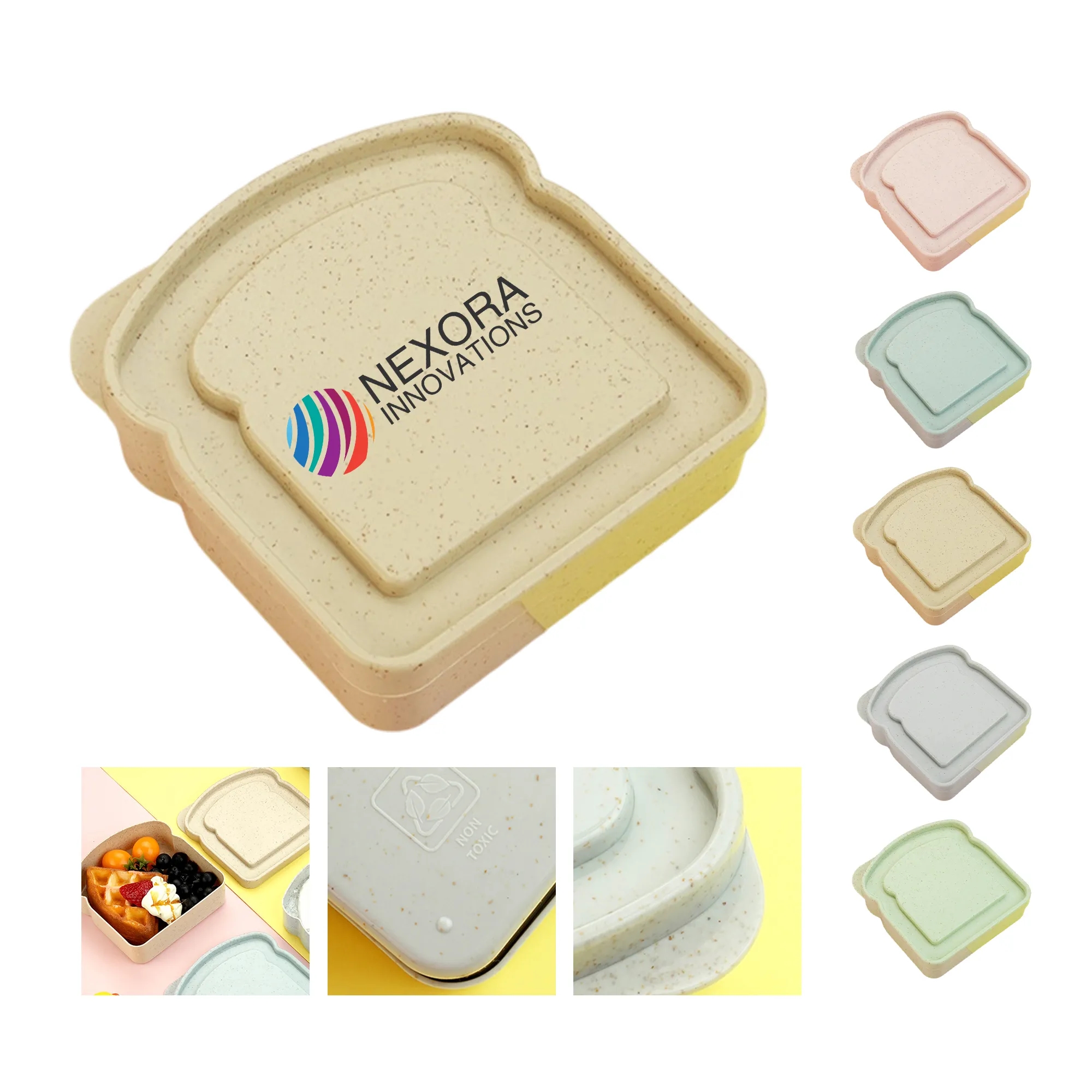 Custom Bread-Shaped Lunch Box for Fun Meal Storage 8
