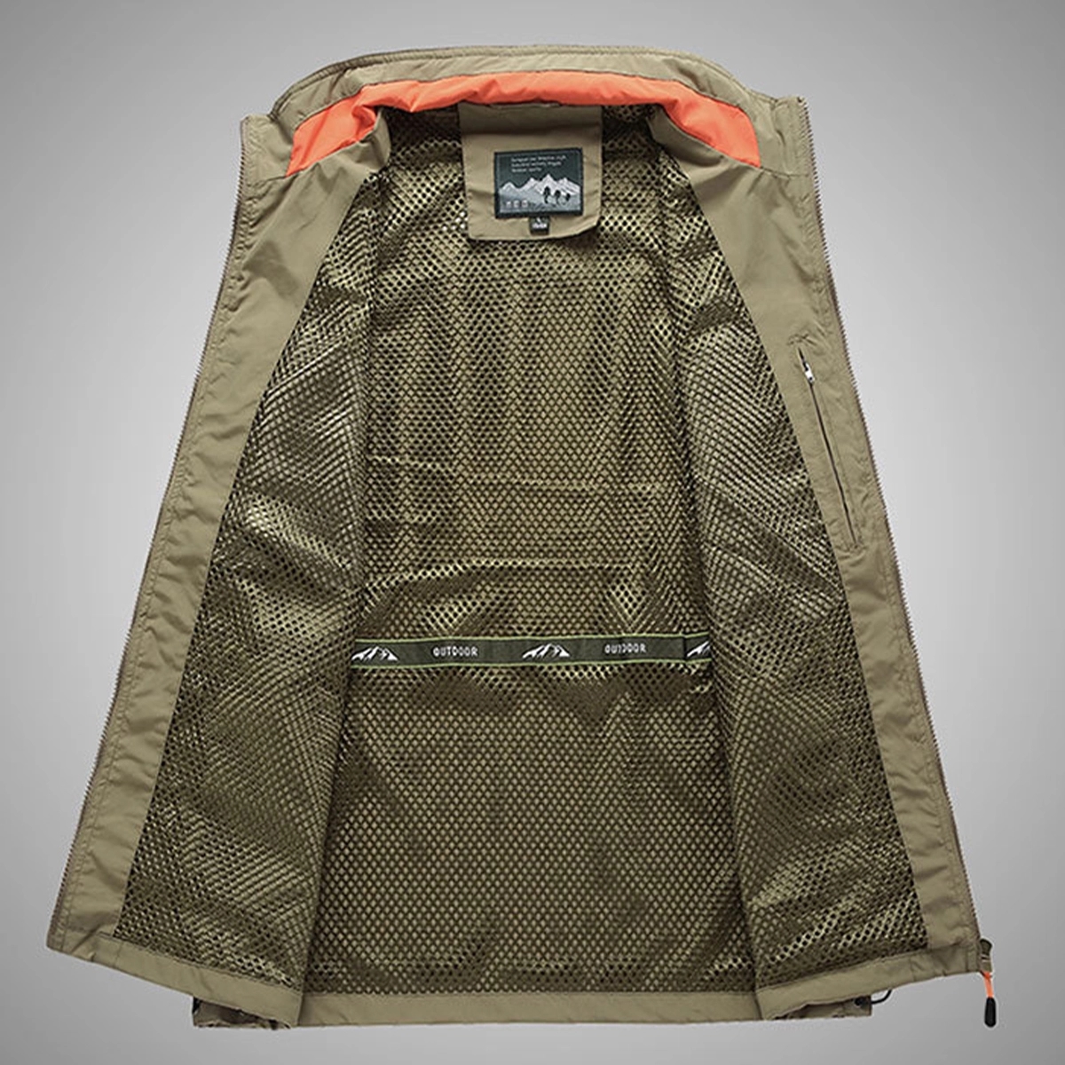 Stand Collar Fishing Outdoor Vest 7