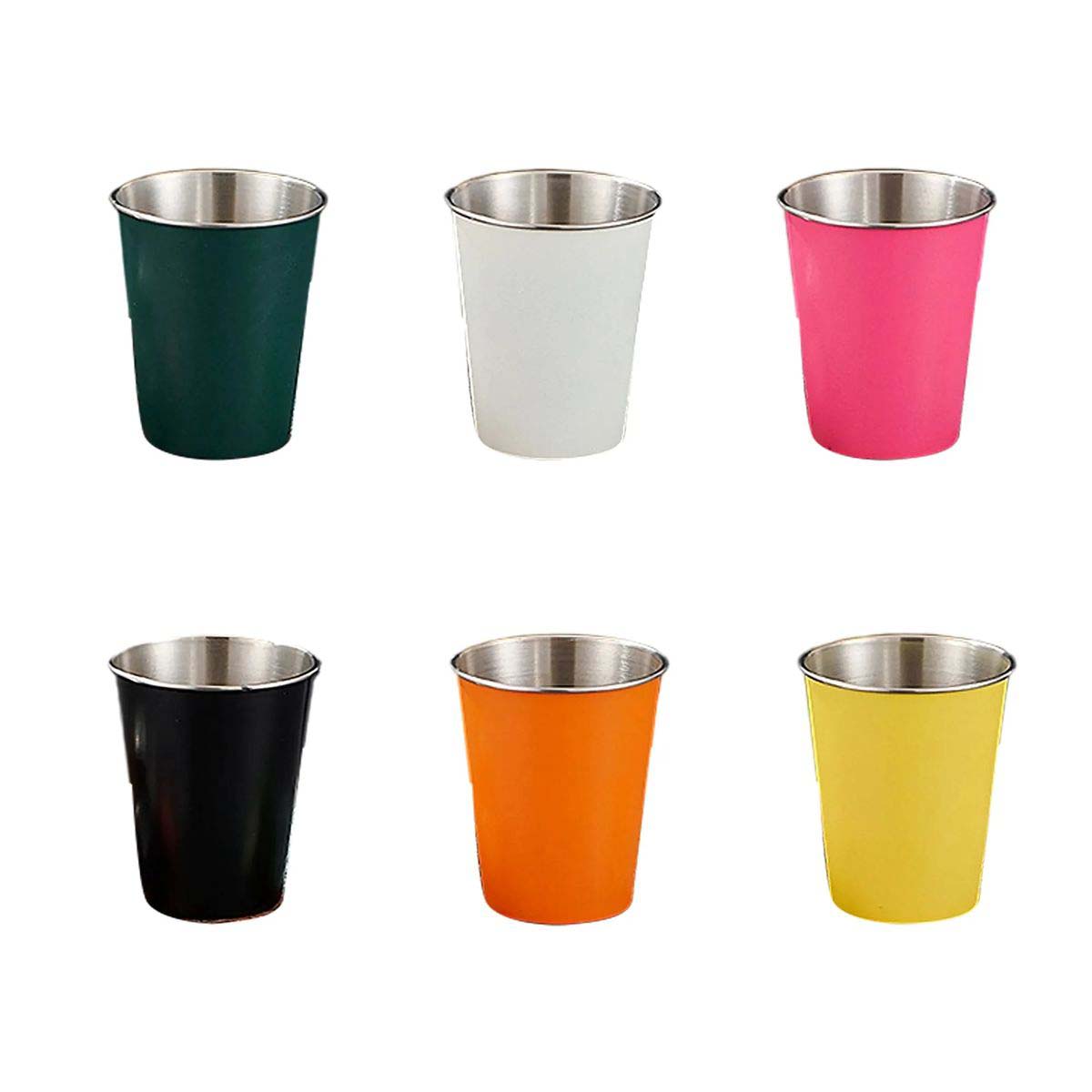 Reusable 12oz Steel Cup Stackable Design 1