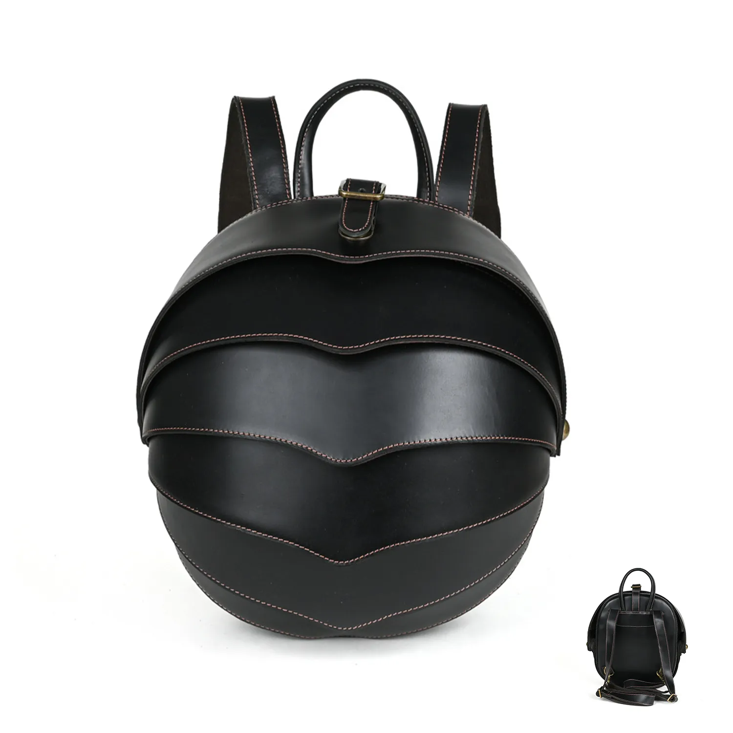 Vintage Genuine Leather Men'S Backpack 1