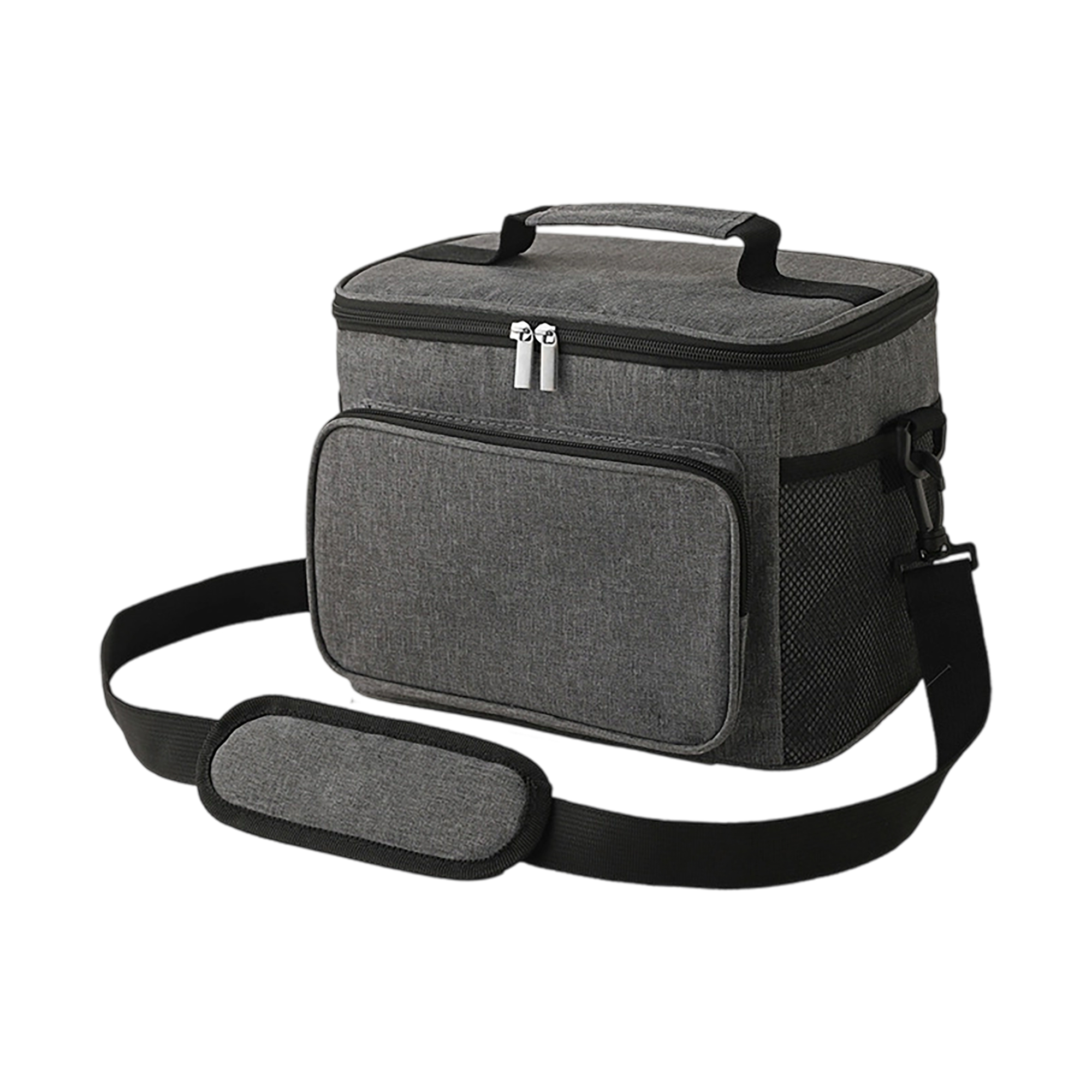 Oxford Cloth Insulated Lunch Cooler Bag With Shoulder Strap 8