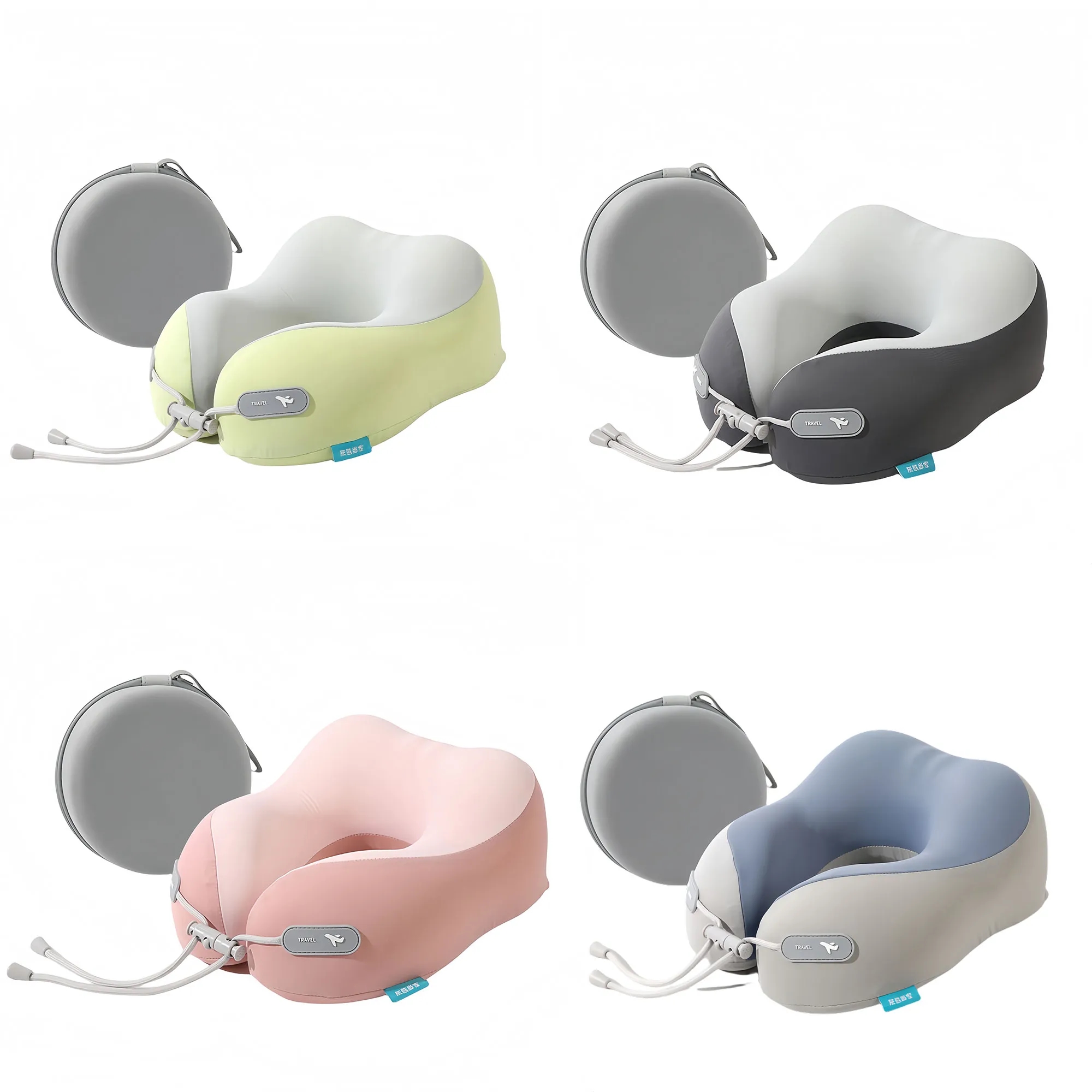 Cooling Memory Foam Neck Pillow With Portable Pouch 3