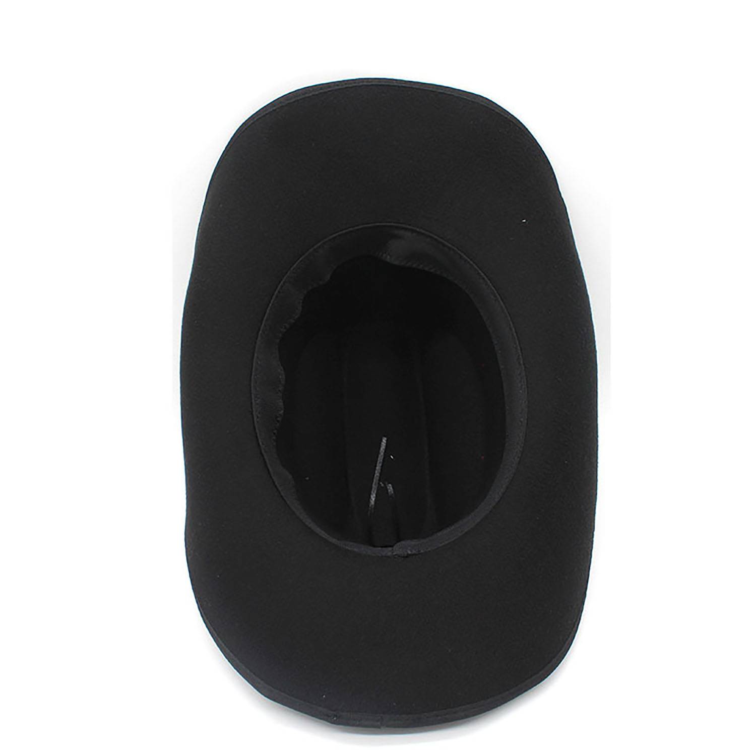 Classic Wool Cowboy Hat with Metallic Buckle 13
