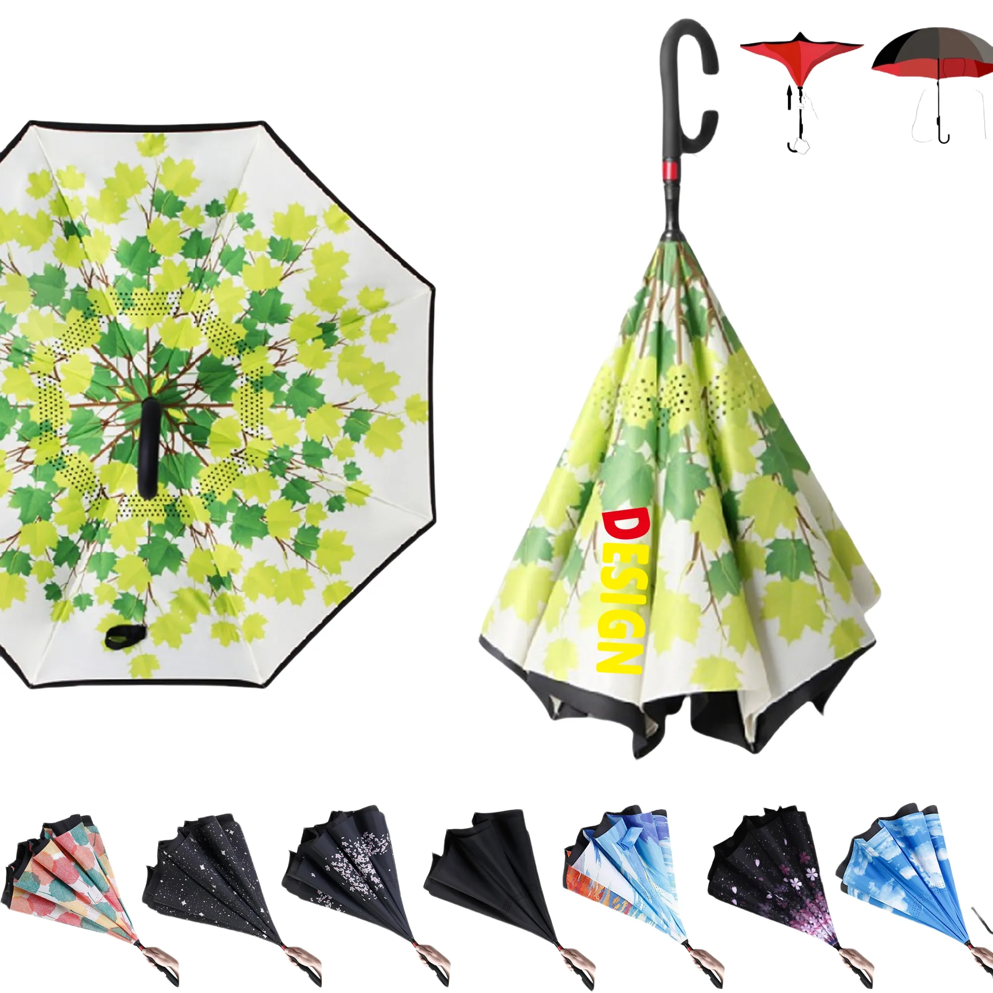 Inverted Reverse Folding Umbrella MOQ50