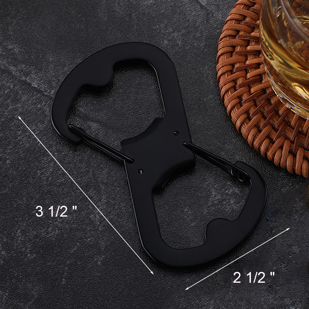 Carabiner with Double-Sided Bottle Openers 3