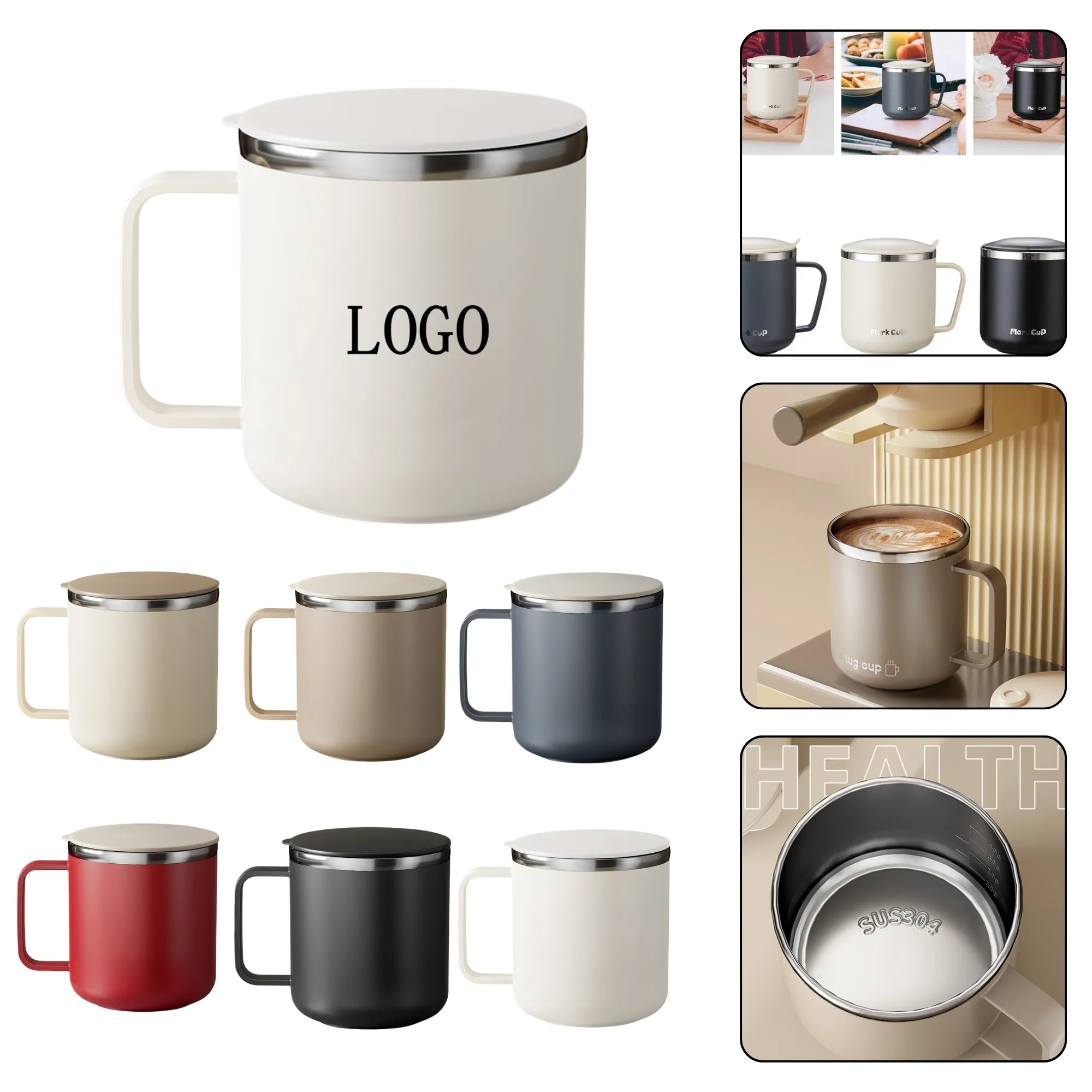 Stainless Steel Insulated Water Mug (14 Oz) 3