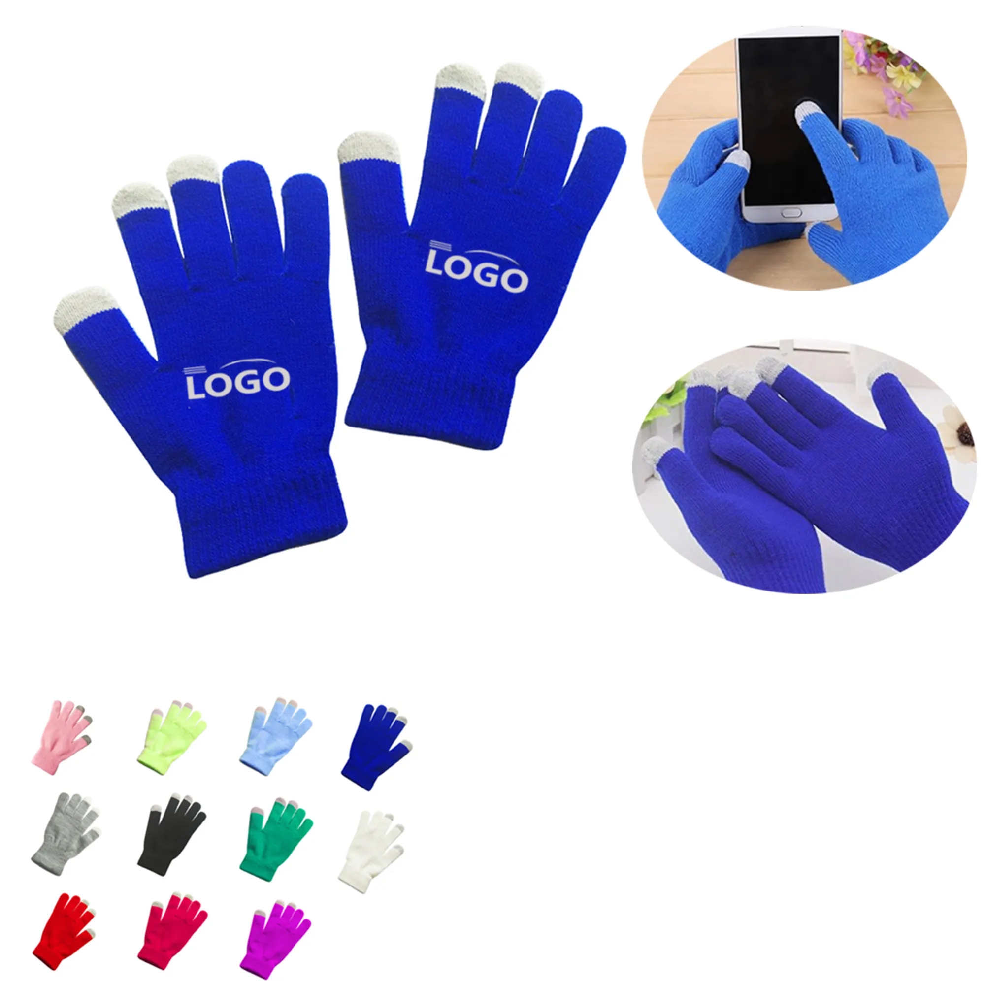Warm Knitted Touchscreen Gloves 5
