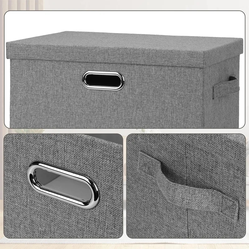 Collapsible Stackable Storage Bin with Lid 5
