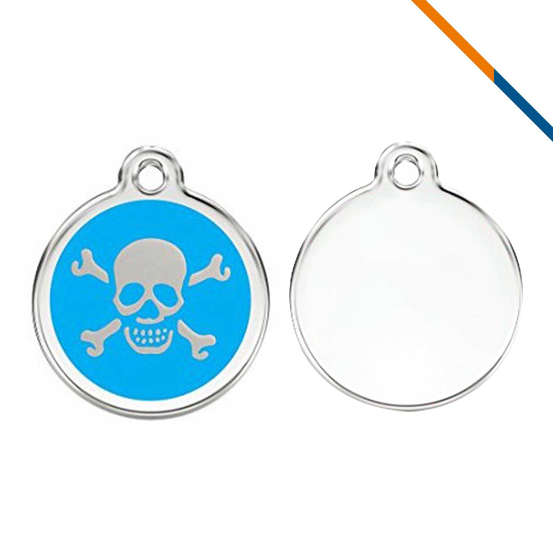 Ruby Skull Pet Tag 3