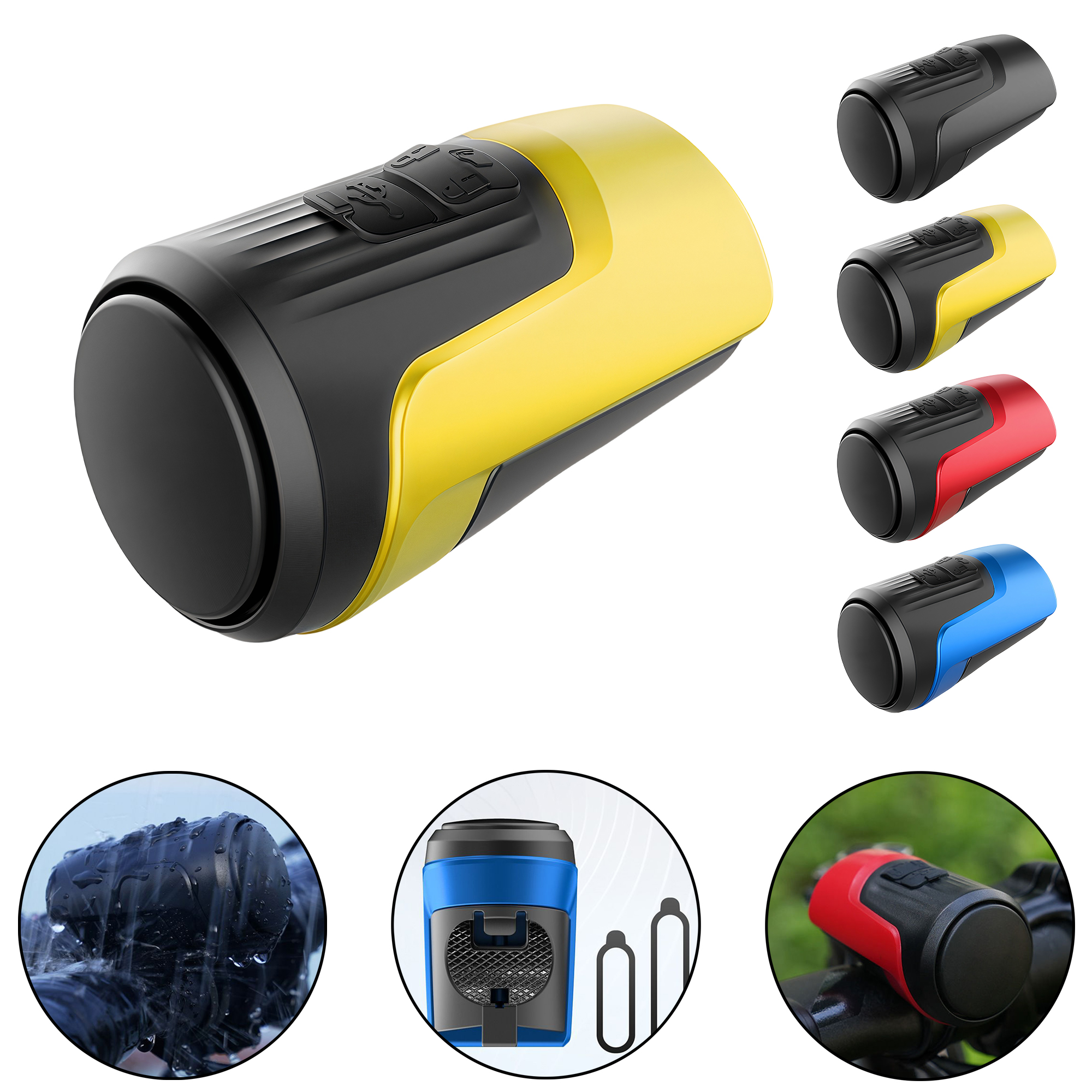 Rechargeable Bike and Electric Bike Horn - 125dB Loud Alarm 3