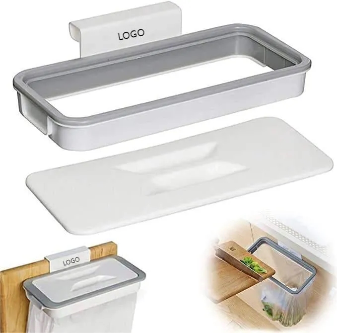 Hanging Trash Bag Holder With Lid 3