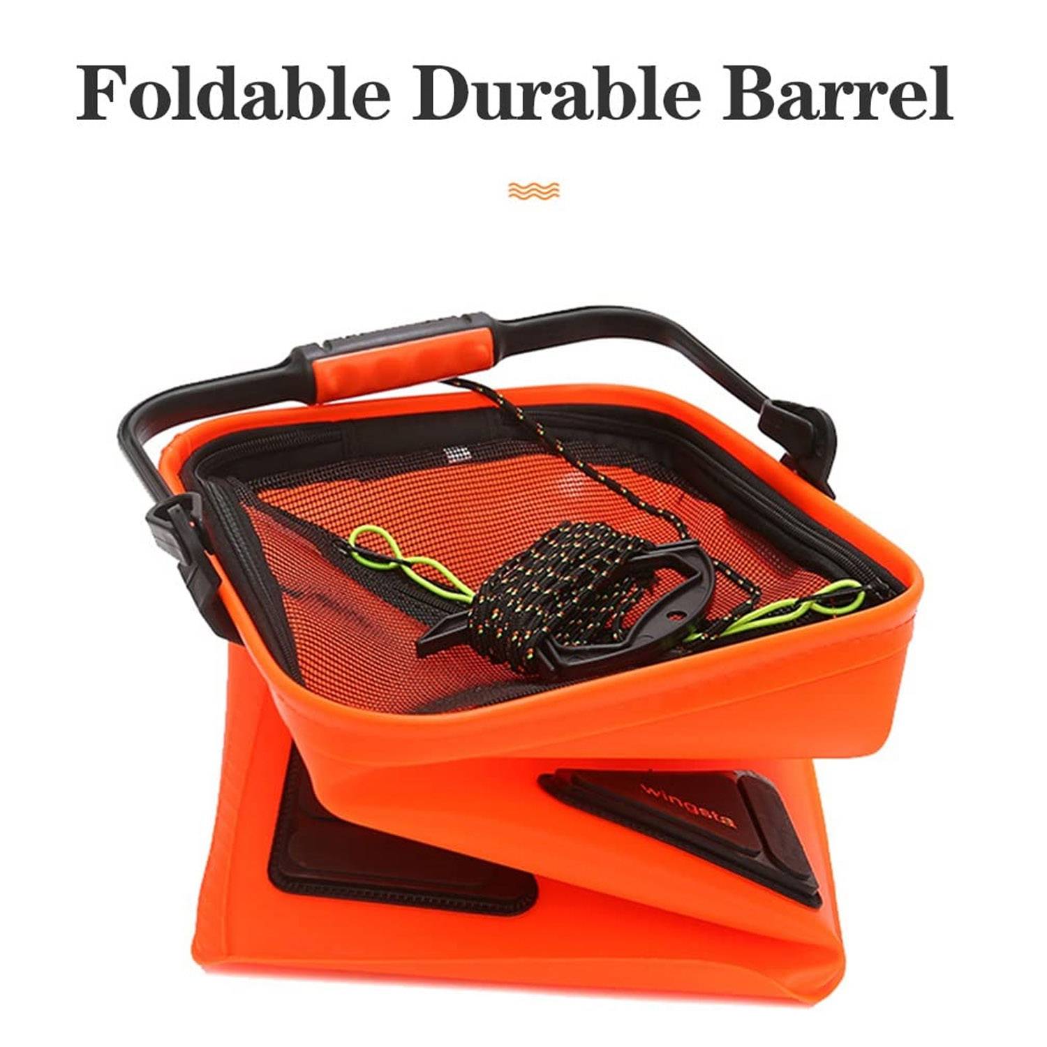 Fishing Bucket Foldable Waterproof EVALive Fish Container 10