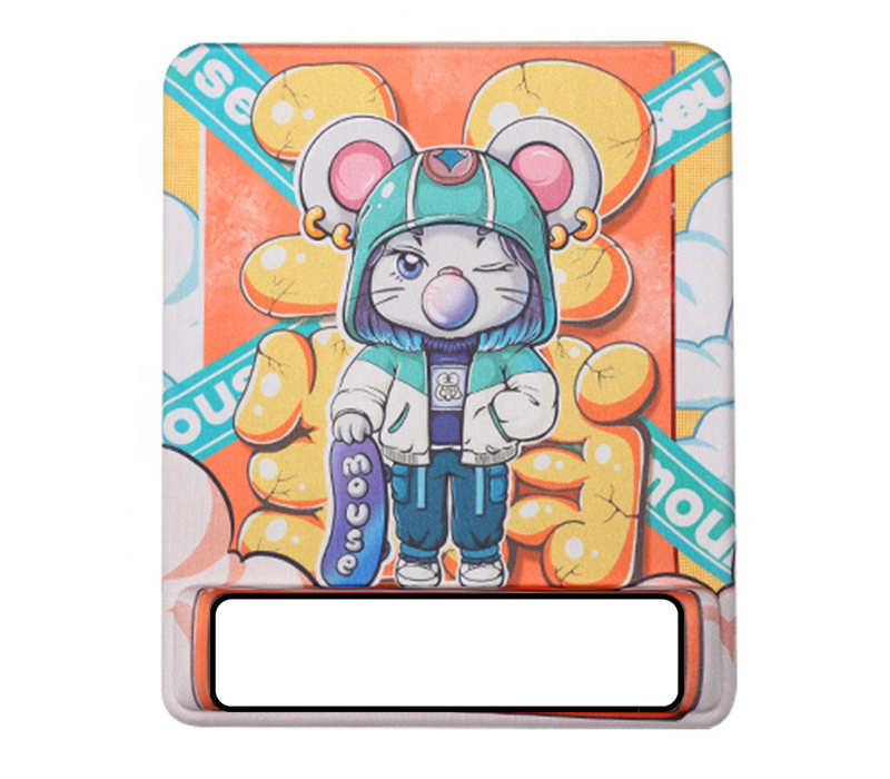 Rectangular Mouse Pad with Gel Wrist Support 3