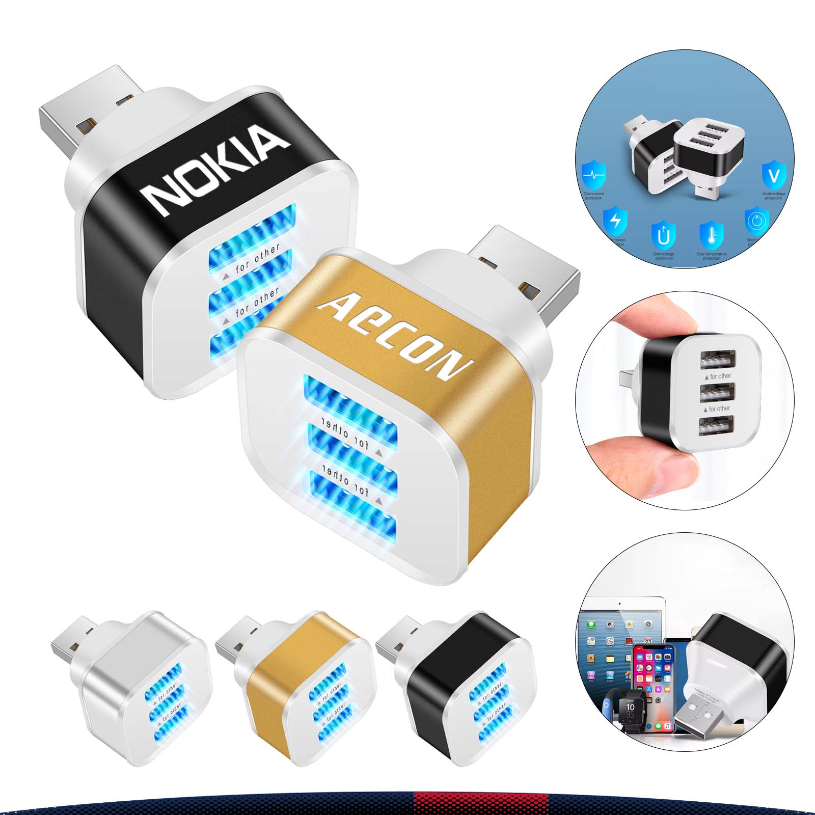 Mona USB 2.0 Hub 3