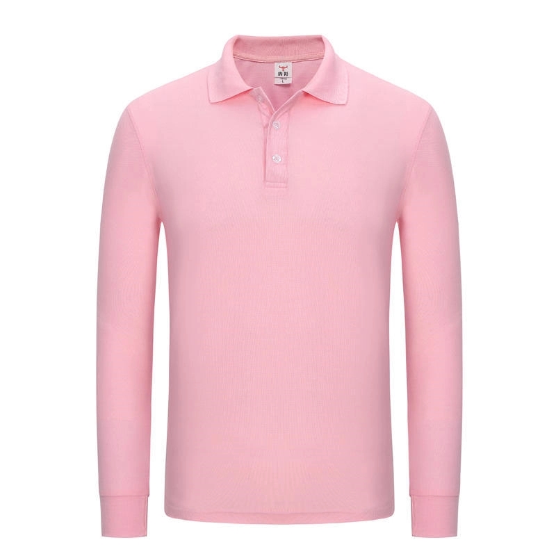 Ladies' Long-Sleeve Polo Shirts Sweatshirt Tops Work Clothes 16
