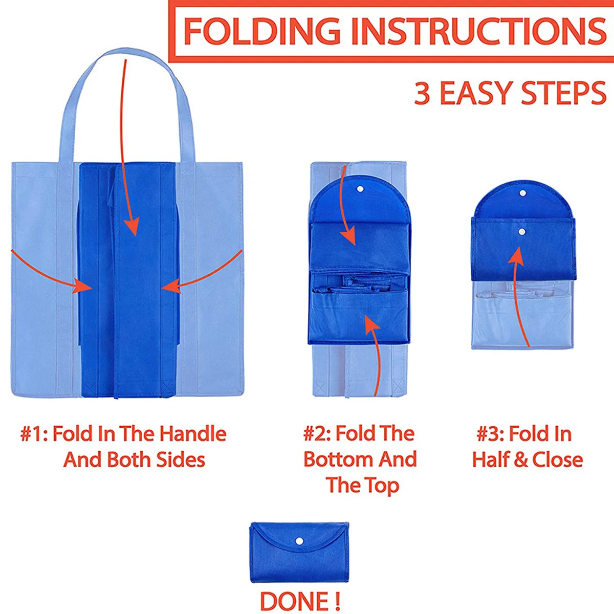 Foldable Extra Large Grocery Shopping Tote Bag 5