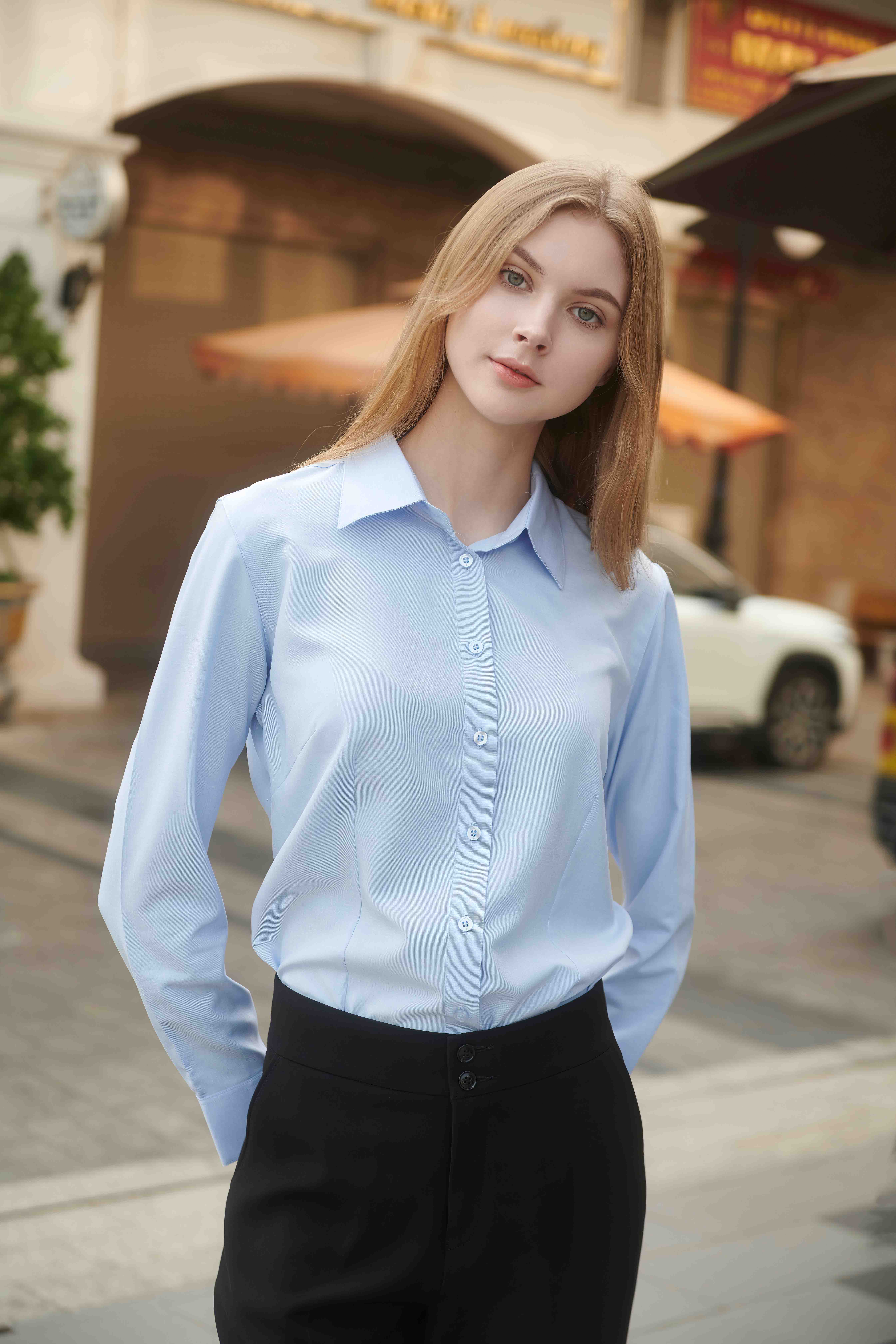 Elemental® Coffee Shirts - Button Down Sustainable Dress Shirts - Women 18