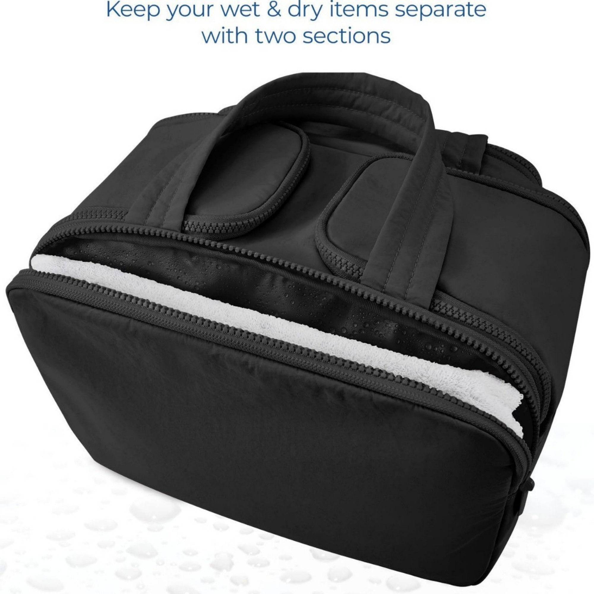 Large Capacity Waterproof Toiletry Bag With Handle 5