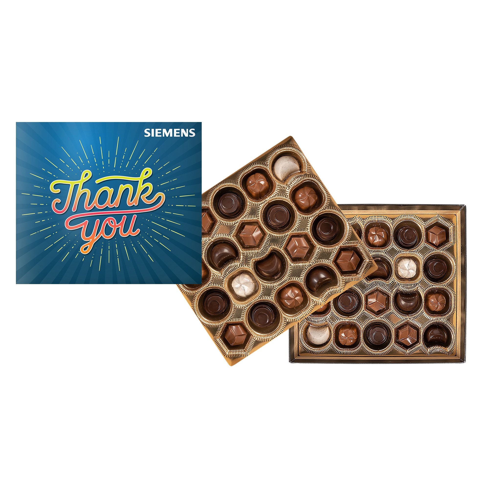 Gourmet Truffles Gift Box with Full Color Lid - 40 pc 1