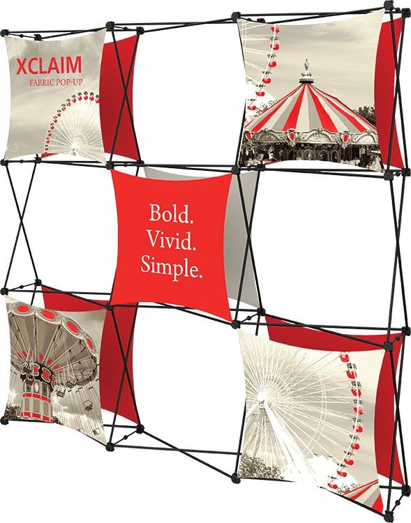 Xclaim 8ft Wide Fabric Popup Display Kit 04