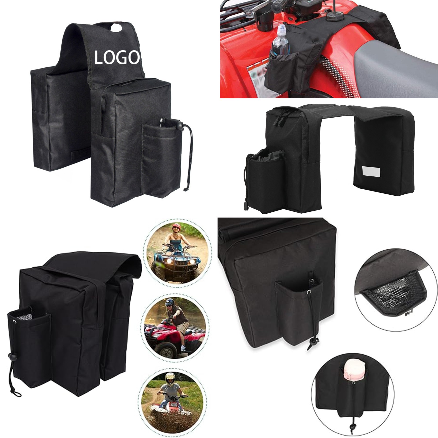 Motorcycle Front Saddle Bag 1