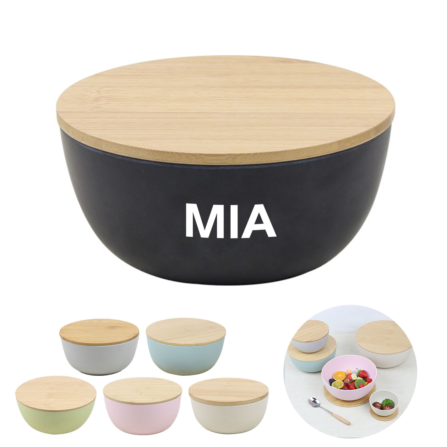 Bamboo Fiber Salad Bowl 14