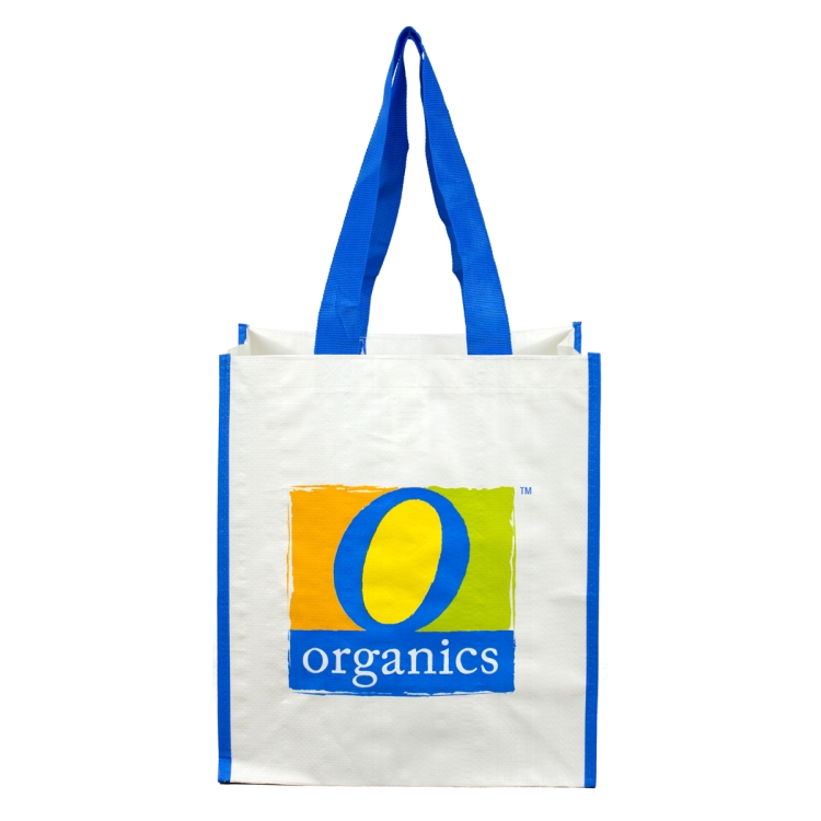 12"W x 14"H x 7"Gusset - "NICOLE" Full Color Laminated Woven Wrap Tote and Shopping Bag 3