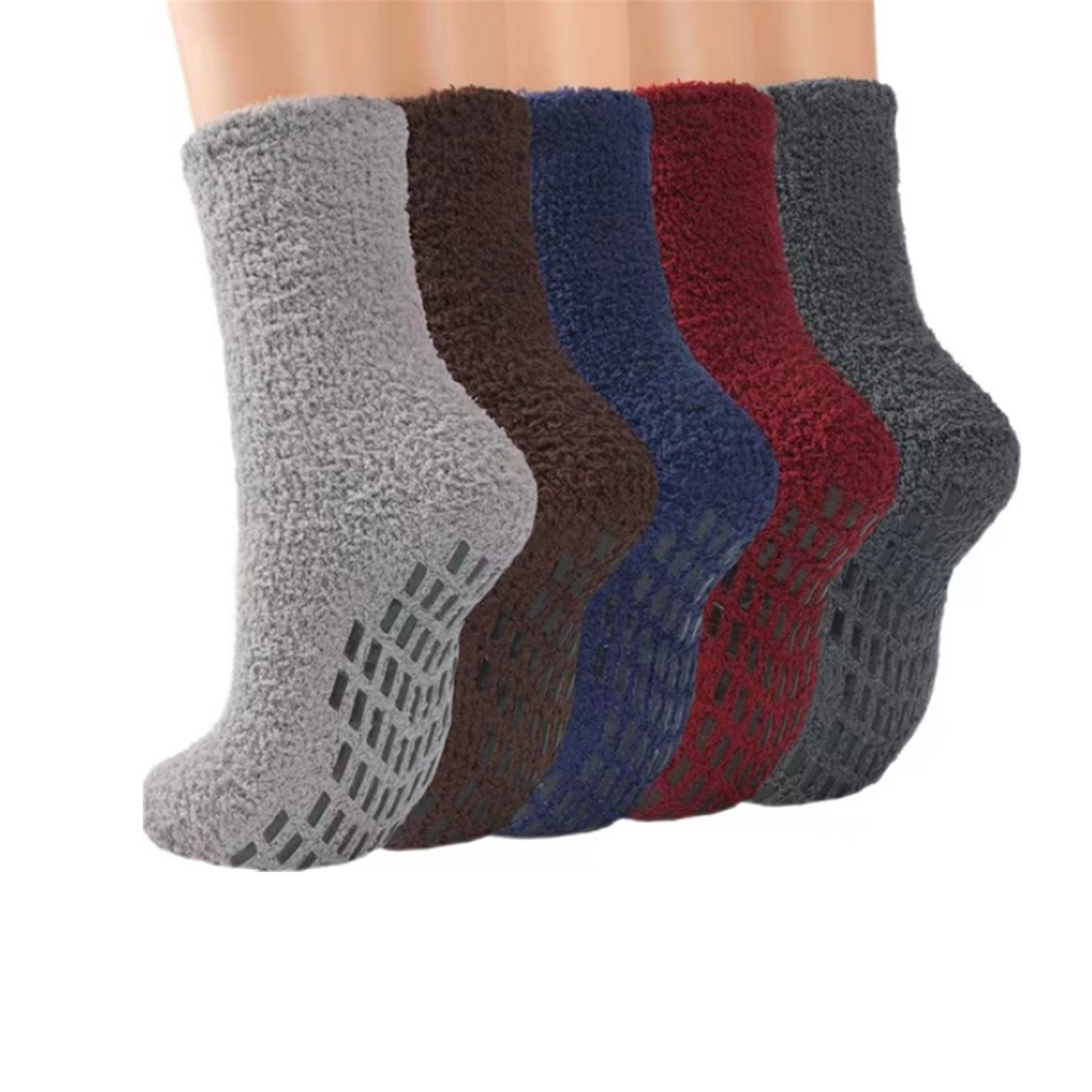 Anti Slip Fuzzy Cozy Mens Socks 3