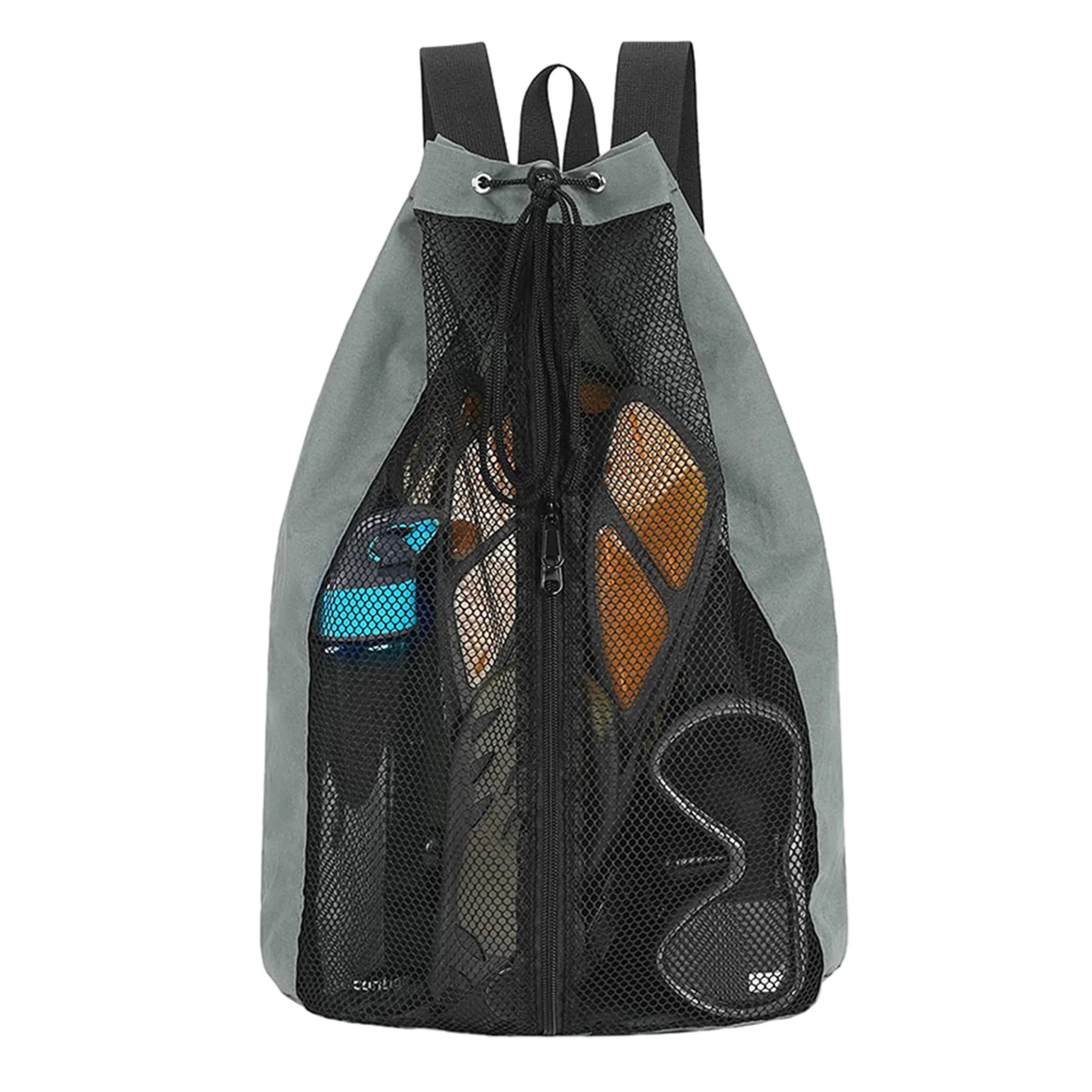 18.9" Drawstring Mesh Sports Backpack 2