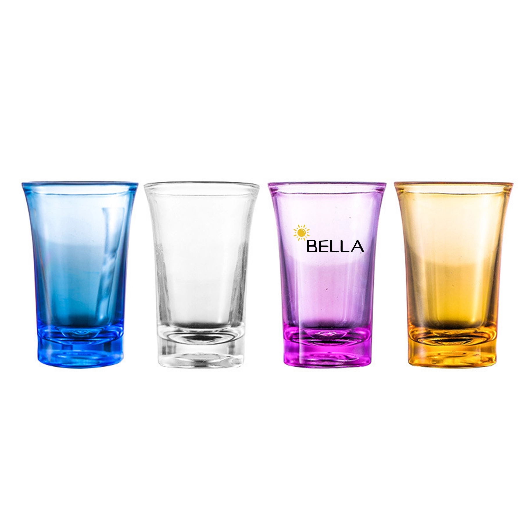 Acrylic Colorful Shot Glasses 1.2 Oz 2