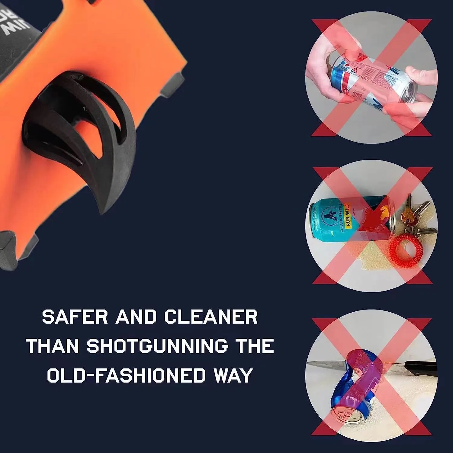 Custom Shotgun Tool with Funnel - No Spill Drinking Gadget for Parties Gifts 3