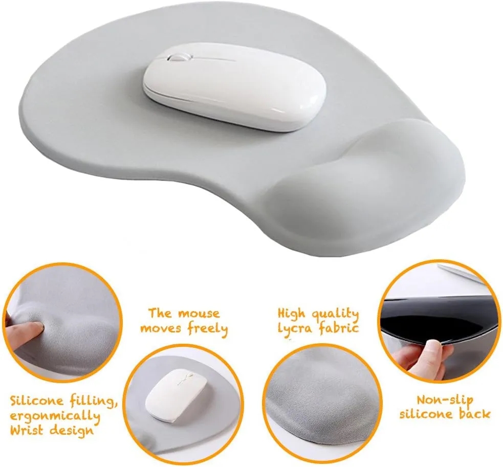 Silicone Anti-slip Office Wrist Support Rest Mouse Pad 6