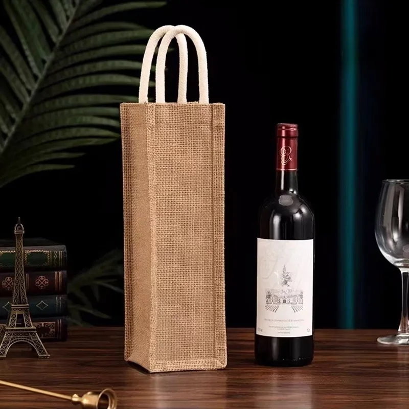 Eco-Friendly Jute Wine Tote for Corporate Gifts 1