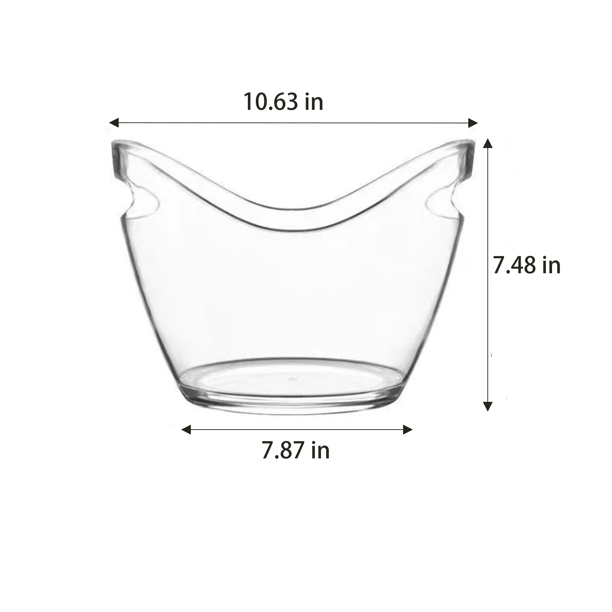 Plastic Oval Ice Buckets For Beer Bottle 3
