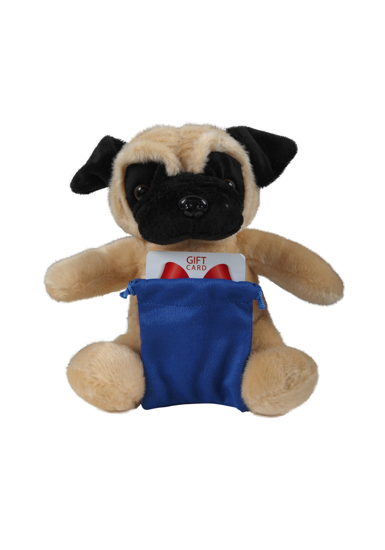 soft plush Pug with gift card sack 5