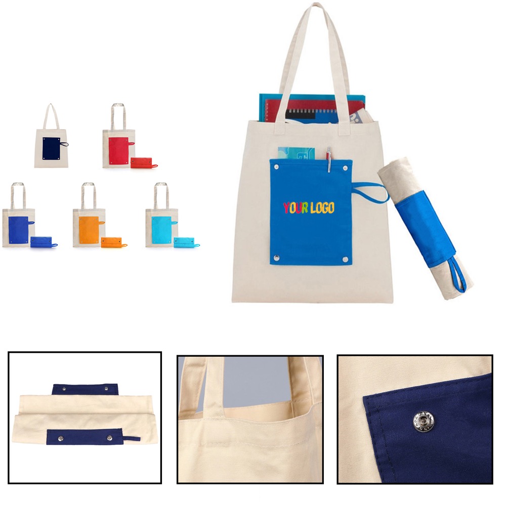 Foldable Grocery Bag, custom tote bag with logo imprint 2